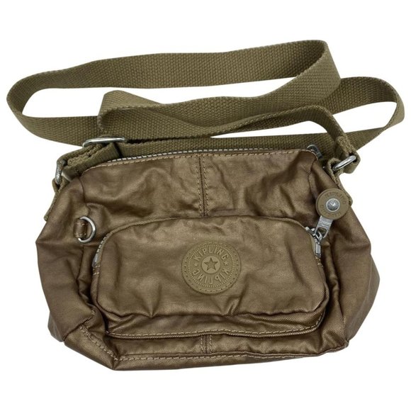 Kipling Handbags - Kipling Golden Nylon Mini Crossbody Bag